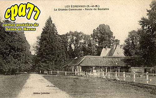 Les écrennes - La Grande Commune - Route de Boulains