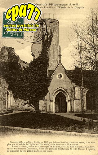 gligny - Ancienne Abbaye de Preuilly - L'Entre de la Chapelle