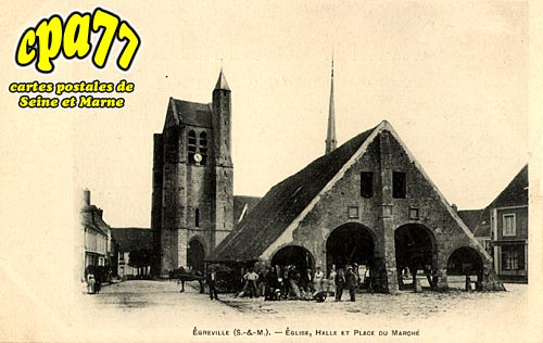 greville - Eglise, Halle et Place du March