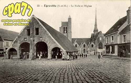 greville - La Halle et l'Eglise