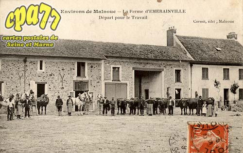 merainville - Environs de Malnoue - La Ferme d'Emerainville - Dpart pour le Travail