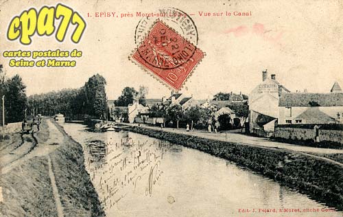 pisy - Episy, prs Moret-sur-Loing - Vue sur le Canal