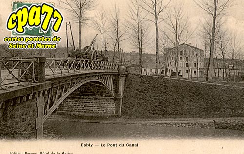 Esbly - Le Pont du Canal