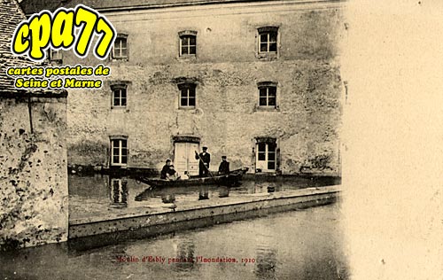 Esbly - Moulin pendant l'inondation de 1910