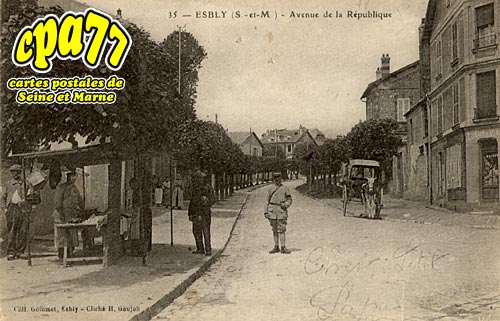 Esbly - Avenue de la Rpublique (en l'tat)