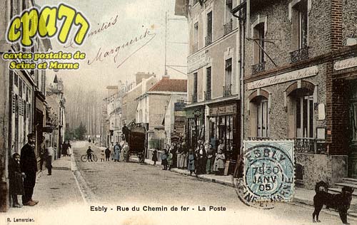Esbly - Rue du Chemin de Fer - La Poste