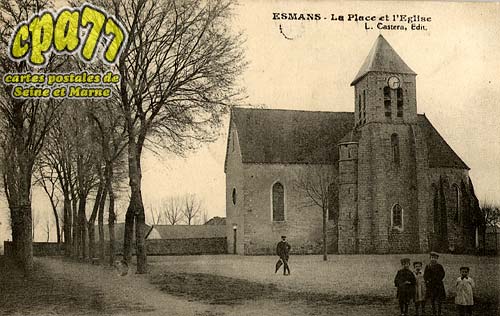 Esmans - La Place et l'Eglise