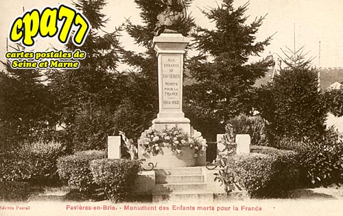 Favires - Monument des Enfants morts pour la France