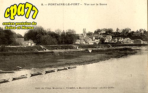 Fontaine Le Port - Vue sur la Seine