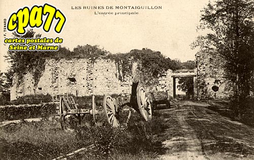Fontaine Sous Montaiguillon - Les Ruines - L'entrée principale