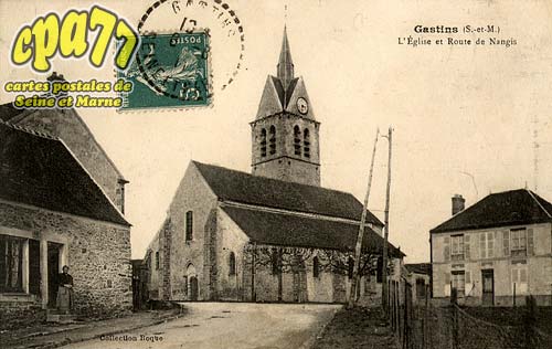 Gastins - L'Eglise et Route de Nangis