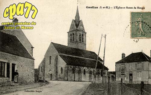 Gastins - L'Eglise et Route de Nangis