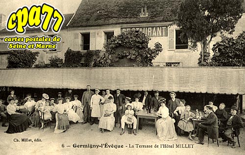 Germigny L'évêque - La Terrasse de l'Hôtel MILLET