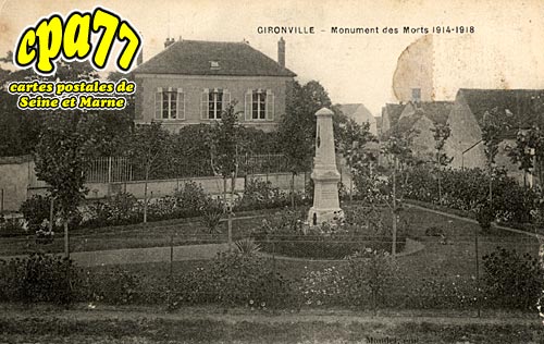 Gironville - Monuments des Morts 1914-1918