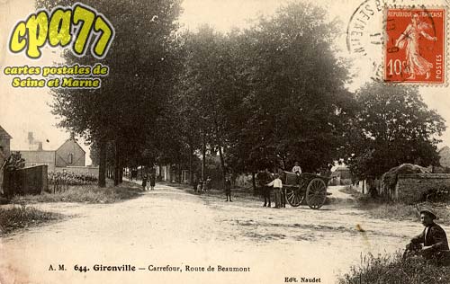 Gironville - Carrefour, Route de Beaumont