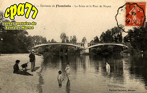 Gouaix - La Seine et le Pont de Noyen