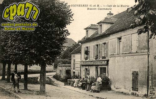 Gouvernes - Caf de la Mairie - Maison Cazeneuve