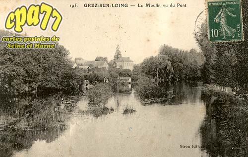 Grez Sur Loing - Le Moulin vu du Pont