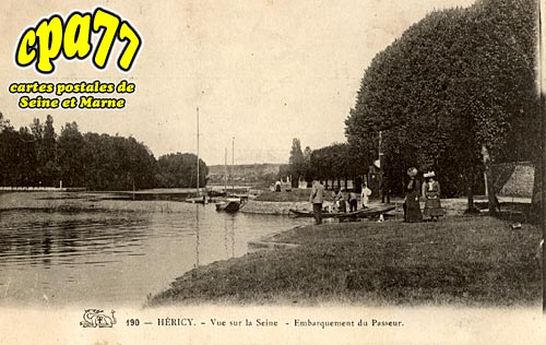 Hricy - Vue sur la Seine - Embarquement du Passeur
