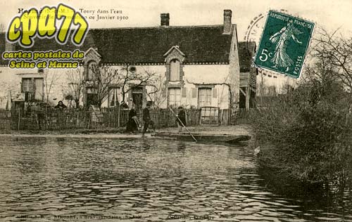 Herm - Toury dans l'eau - Souvenir de l'Innondation de Janvier 1910