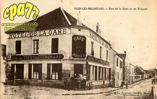 Isles Ls Meldeuses - Rue de la Gare et de Trilport