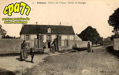 Jaignes - Entre du Village - Route de Changis