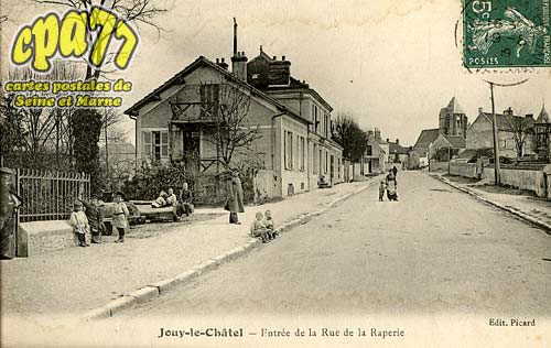 Jouy Le Chtel - Entre de la Rue de le Raperie