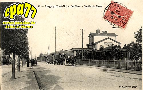 Lagny Sur Marne - La Gare - Sortie de Paris