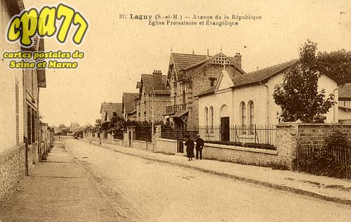 Lagny Sur Marne - Avenue de la Rpublique - Eglise Protestante et Evanglique
