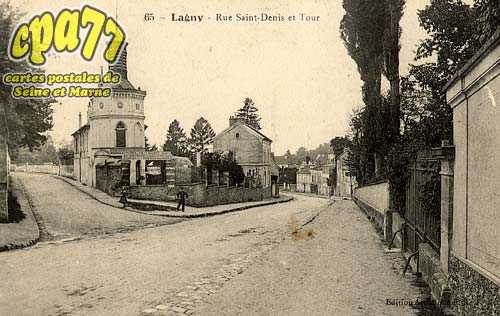 Lagny Sur Marne - Rue Saint-Denis et Tour