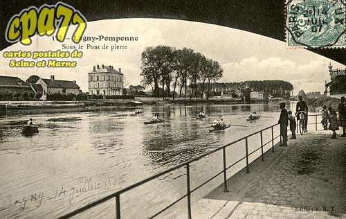 Lagny Sur Marne - Lagny-Pomponne - Sous le Pont de Pierre