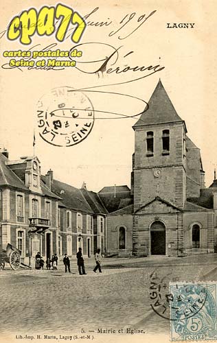 Lagny Sur Marne - Mairie et Eglise