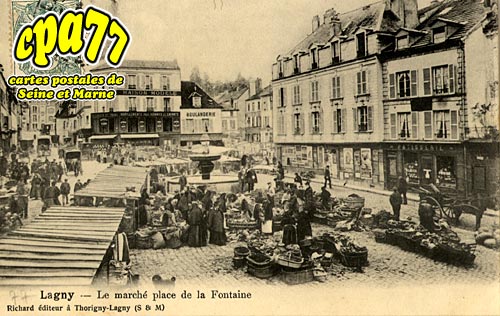 Lagny Sur Marne - Le March place de la Fontaine