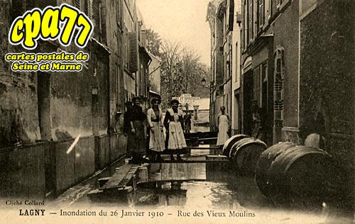 Lagny Sur Marne - Inondation du 26 Janvier 1910 - Rue des Vieux Moulins