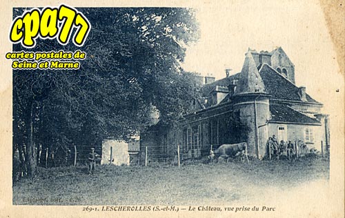 Lescherolles - Le Chteau, vue prise du Parc