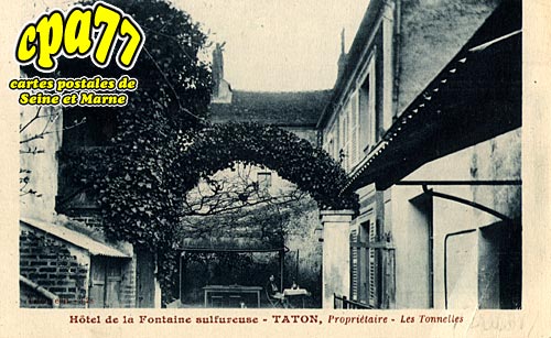 Lesches - Htel de la Fontaine sulfureuse 6 TATON, Propritaire - Les Tonnelles