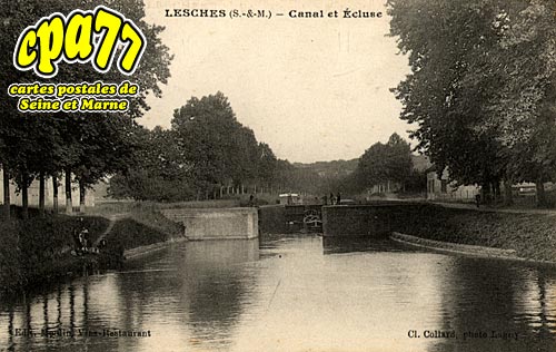 Lesches - Canal et Ecluse