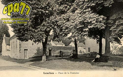 Lesches - Place de la Fontaine