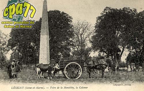 Lsigny - Foire de la Monttby, la colonne