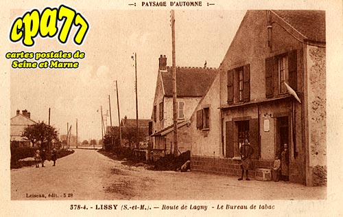 Lissy - Route de Lagny - Le Bureau de tabac