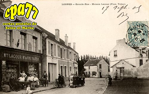 Lognes - Grande-Rue - Maison Lacour (Vins, Tabac)