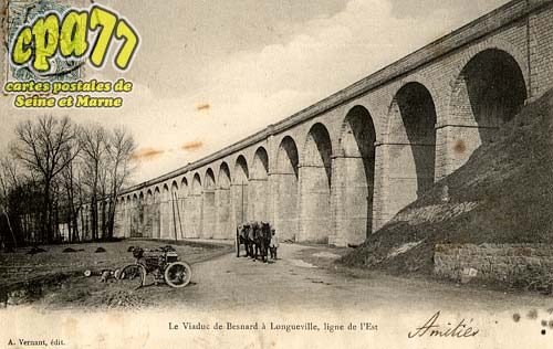 Longueville - Le Viaduc  Besnard  Longueville, ligne de l'Est