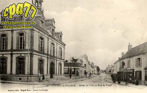 Lorrez Le Bocage Praux - Htel de Ville et Rue de vaux