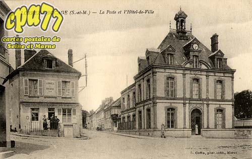 Lorrez Le Bocage Praux - La Poste et l'Htel de Ville