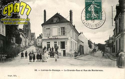 Lorrez Le Bocage Praux - La Grande-Rue et Rue de Montereau