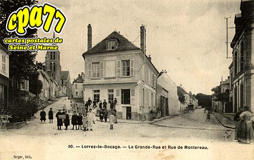 Lorrez Le Bocage Préaux - La Grande Rue et la Rue de Montereau
