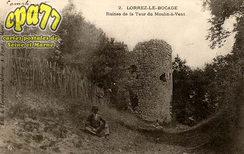 Lorrez Le Bocage Praux - Ruines de la Tour du Moulin--Vent