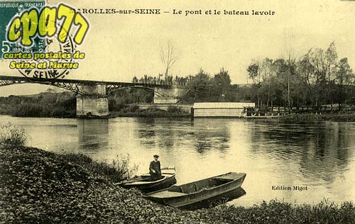 Marolles Sur Seine - Le Pont et le bateau lavoir