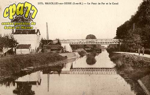 Marolles Sur Seine - Le Pont de Fer et le canal