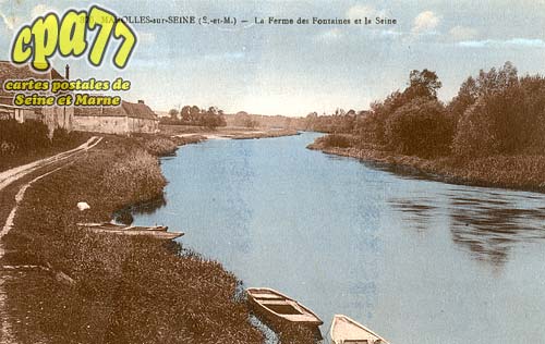 Marolles Sur Seine - La Ferme des Fontaines et la Seine